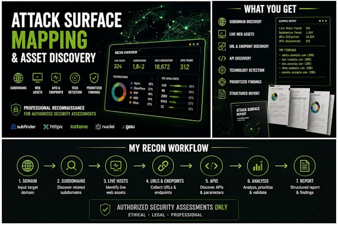 perform attack surface mapping and web asset discovery