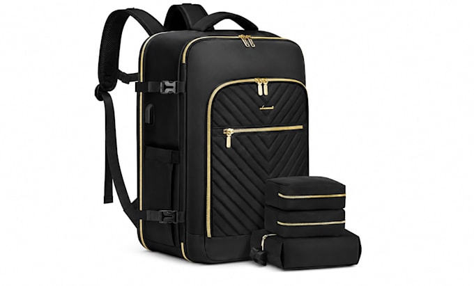 create bag tech pack, handbag, backpack, wallet, luggage design and detailed
