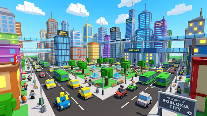 build a custom roblox city map and roleplay game environment
