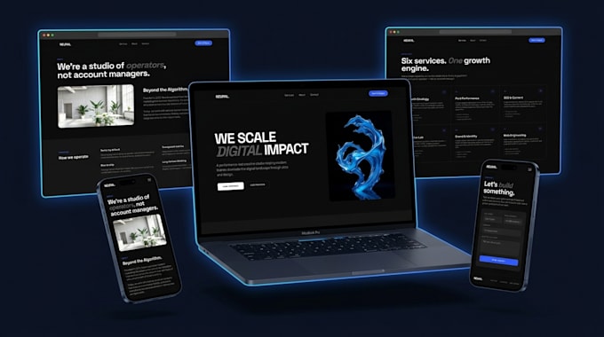design ai powered automated business website with chatbot integration