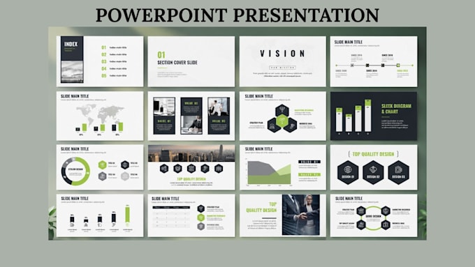 design, redesign pitch deck, powerpoint presentation, canva and google slides