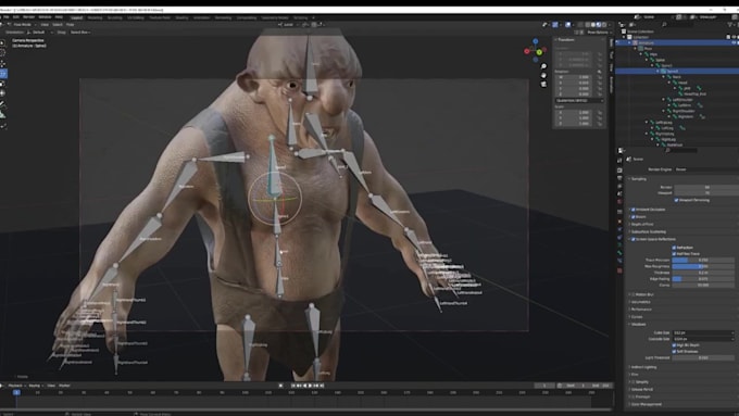 rig3d humanoid character,human pose estimation,body physics,facial mocap,visemes