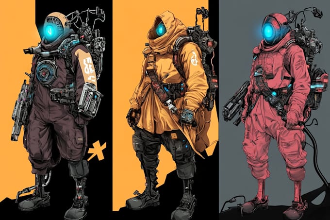 draw a highly detailed cyberpunk anime illustration