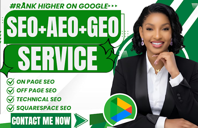 do onpage SEO aeo geo for squarespace shopify wordpress wix website optimization