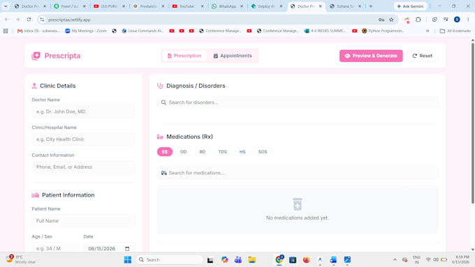 develop a modern and responsive website