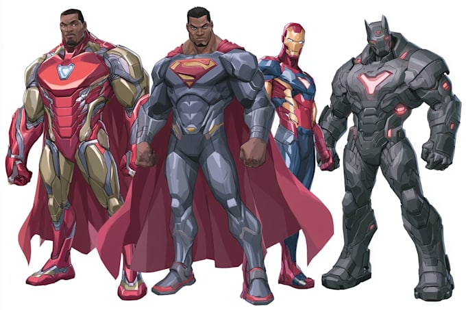 superhero character for comics