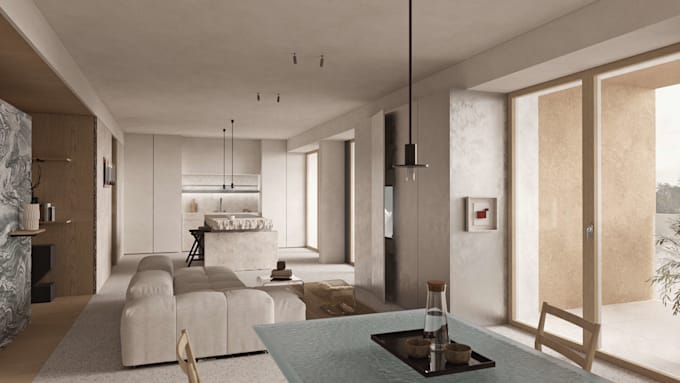create photorealistic interior architectural renders