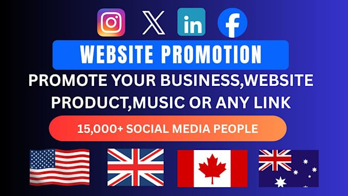 share and promote your website link