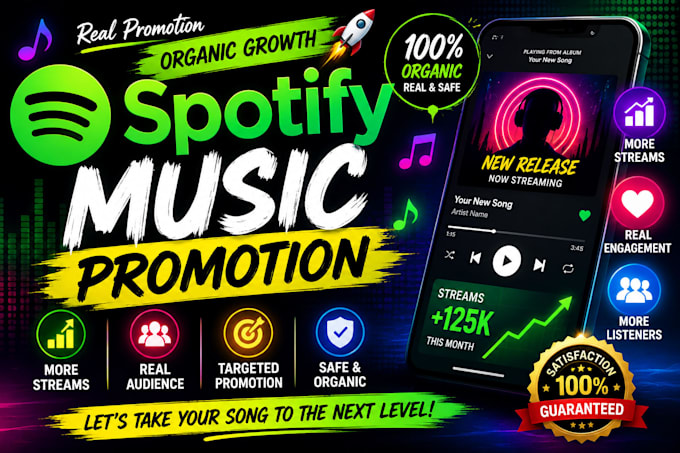 do organic spotify music promotion for your album or single