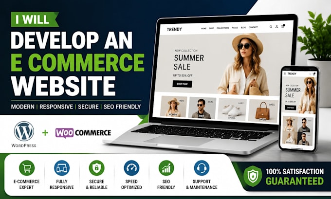 develop an e commerce website