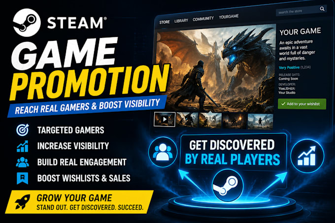 boost steam game visibility