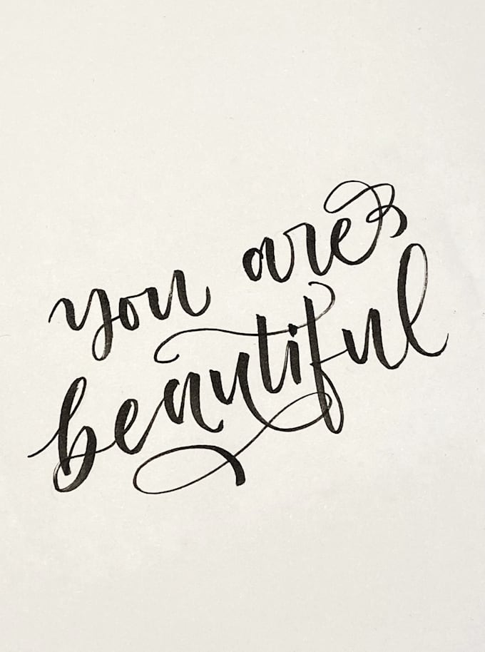 write anything in modern calligraphy