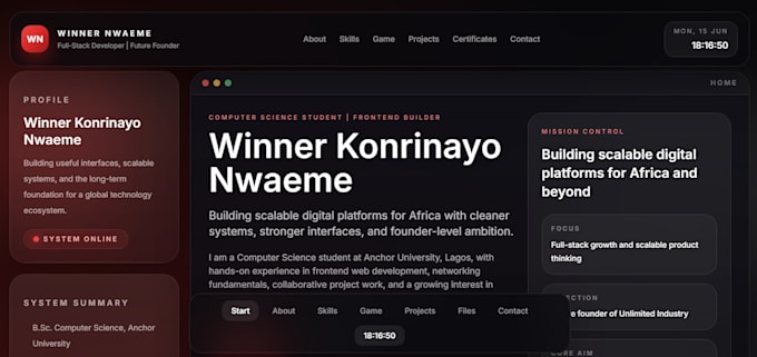 build a modern, responsive website using HTML, CSS, javascript or react