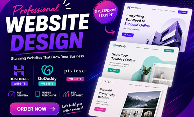 hostinger design hostinger website design godaddy and pixieset websites design