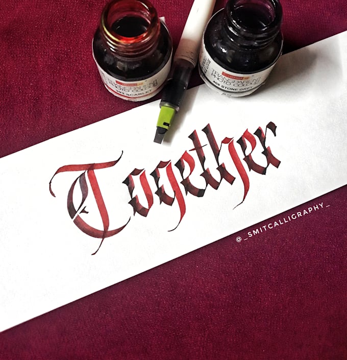 write your name, logo in fraktur font