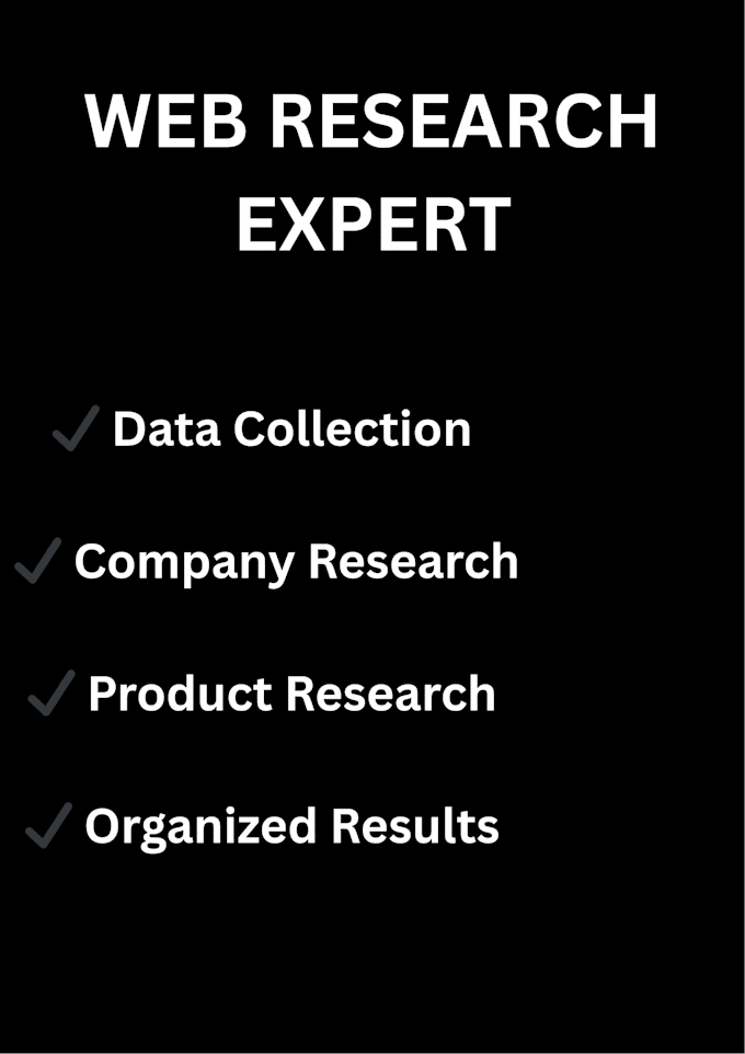 do accurate data entry and web research