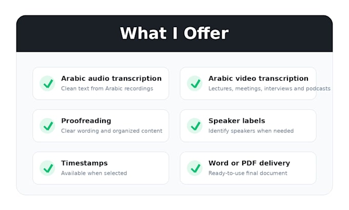 transcribe arabic audio and video accurately