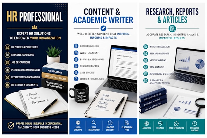 write professional content, articles, blogs and academic project reports