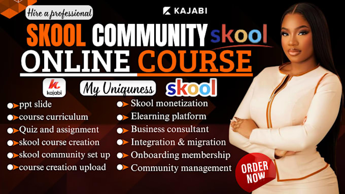 setup skool community, create online course curriculum and skool course upload
