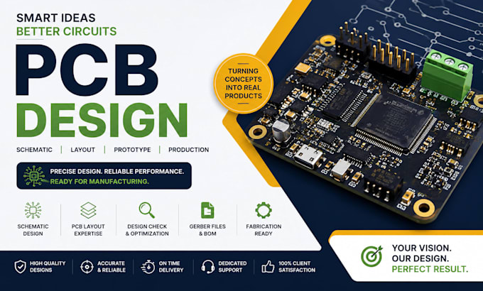 design pcb layout, schematic and circuit board