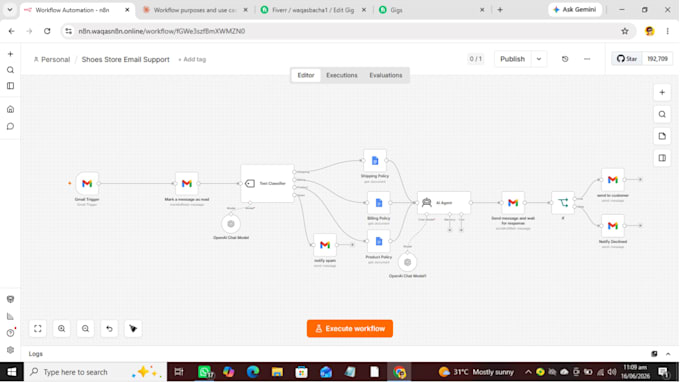 build ai email support automation