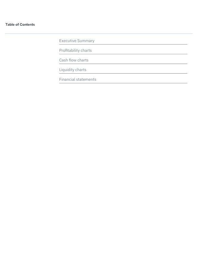 quickbooks financial report and analysis