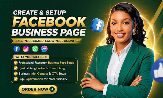 create and setup facebook business page