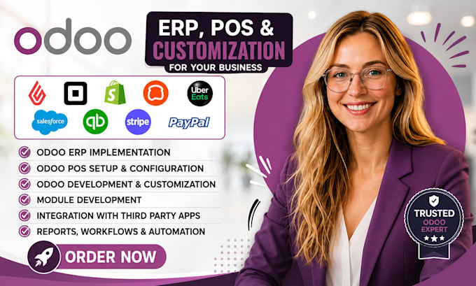 do odoo erp, odoo pos, odoo development and odoo customization for your business