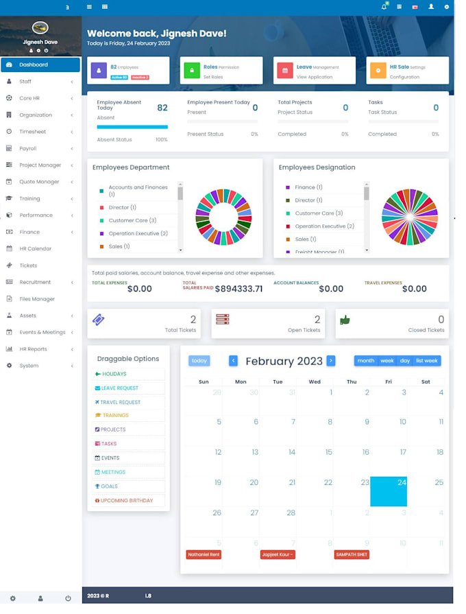 develop a custom web application, dashboard, CRM, or API