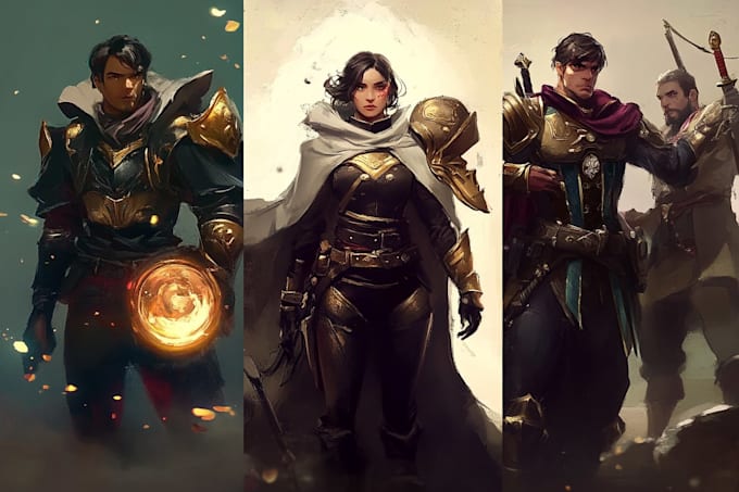 draw your dnd character and items