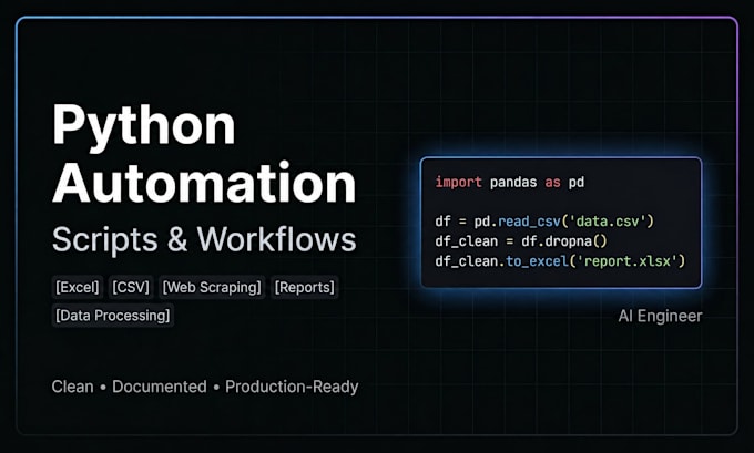 automate your data tasks and workflows with python scripts