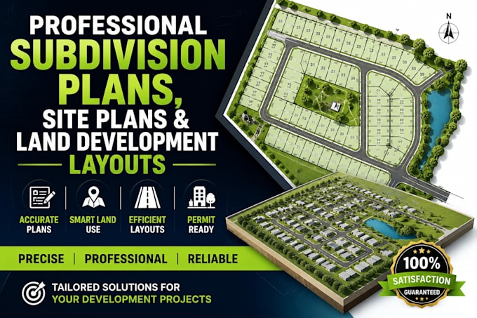 design professional subdivision plans, site plans, and land development layouts
