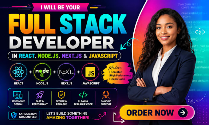 be a full stack developer in react node js and next js node javasript