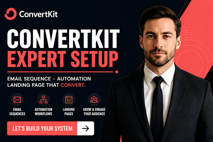 setup convertkit email sequence newsletter automation kit landing page