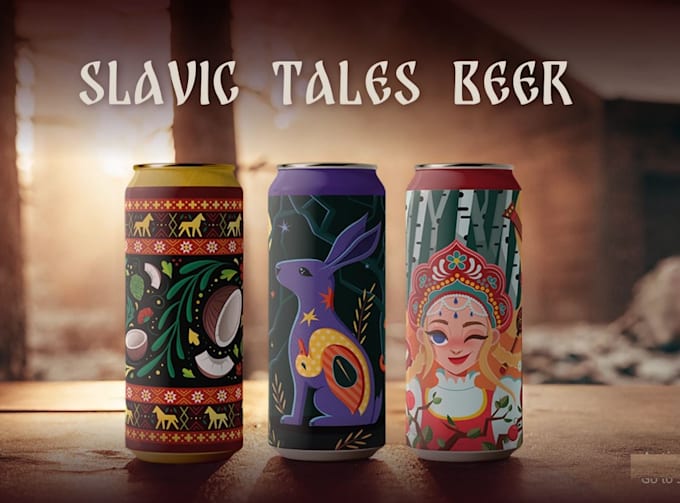 do craft beer can label design and packaging design