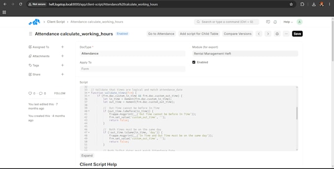 customize erpnext workflows forms reports and scripts