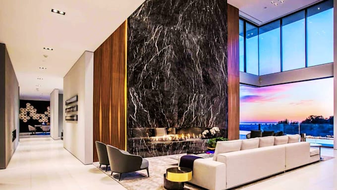 villa design penthouse design chateau design 3d rendering