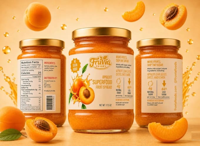 create jam label, packaging design and fmcg food branding