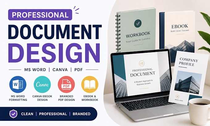 ms word document formatting canva ebook design branded PDF word document design