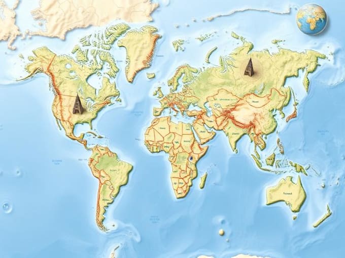 draw vector map in illustrator