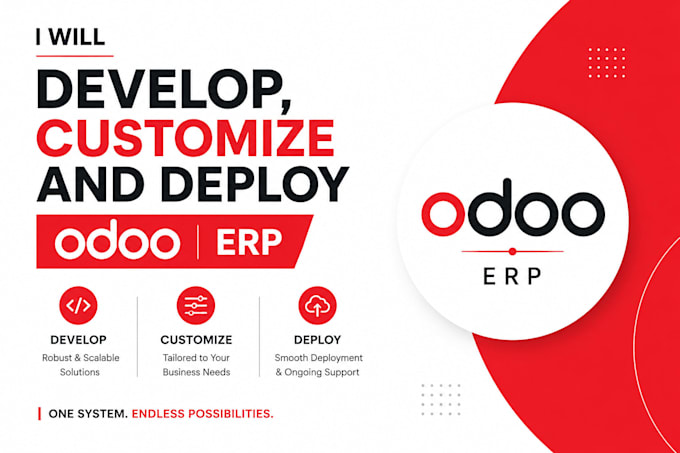 develop, customize and deploy odoo erp