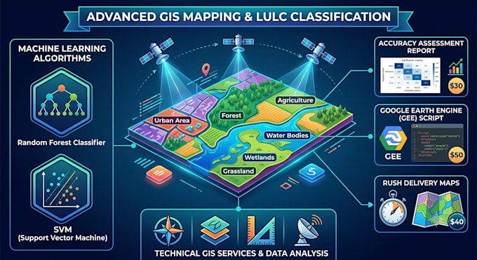 do land use land cover lulc classification from satellite imagery using gee,py