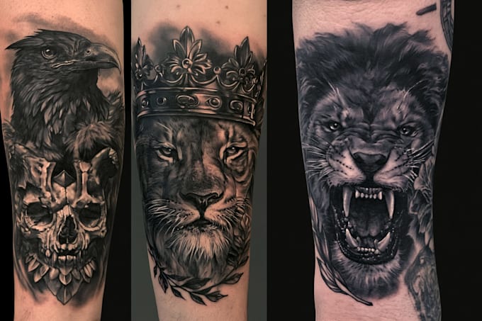 create custom and realism tattoo design