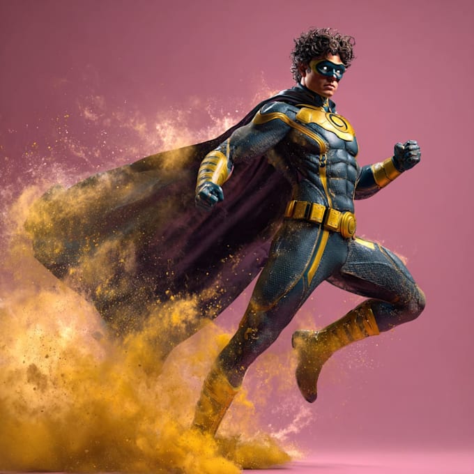 superhero character for comics