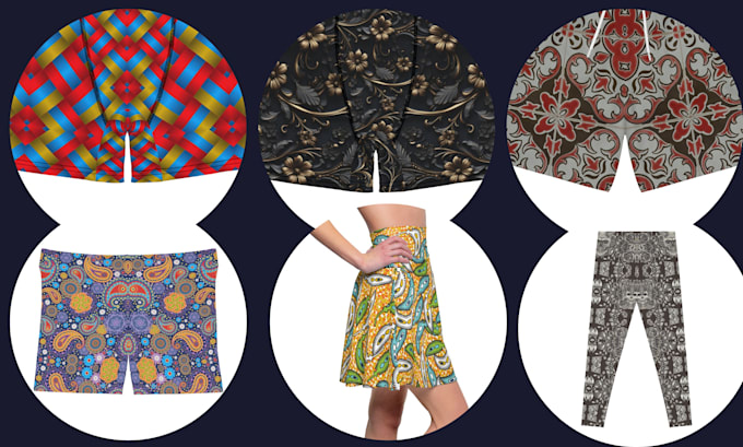 design professional seamless patterns for textile fabric and apparel