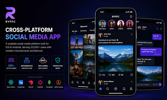 build react native expo mobile apps for ios and android, mvp, figma