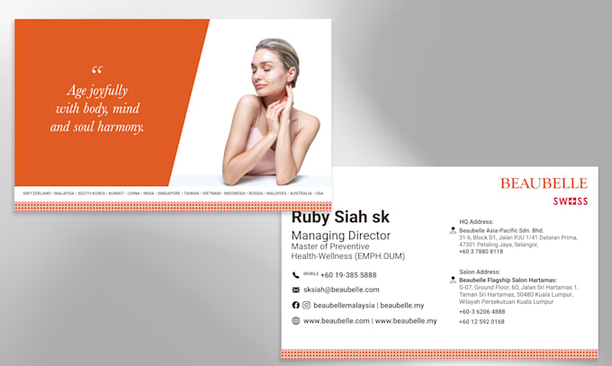 professional and modern business card