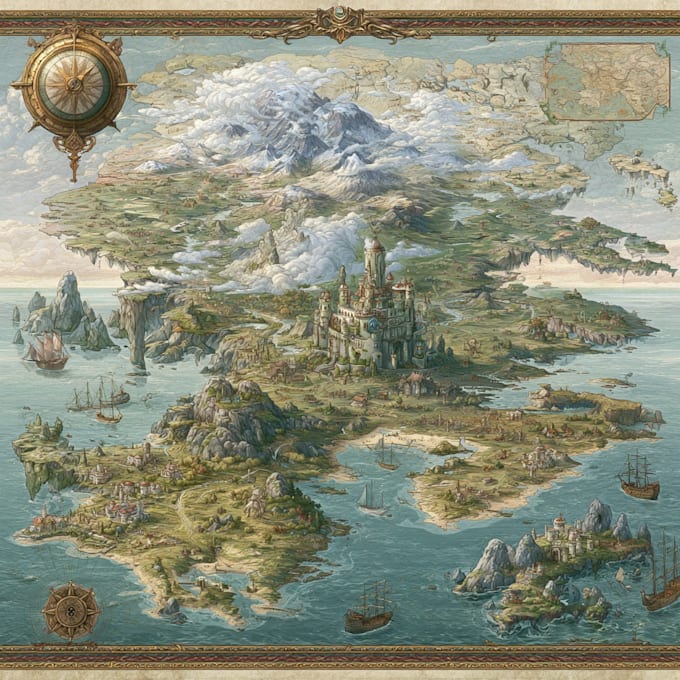 do fantasy map site map city map game map vector map