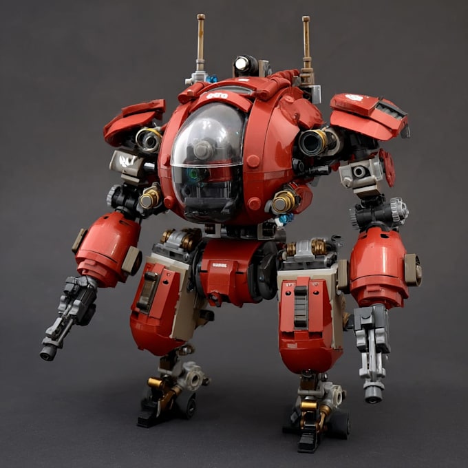 create custom mecha robot art
