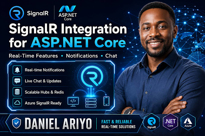integrate signalr for real time features in your asp dot net core API